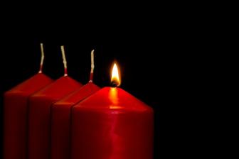 Zapálenie prvej adventnej sviečky. 1